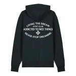 Sweat à capuche noir Never Stop Dreaming