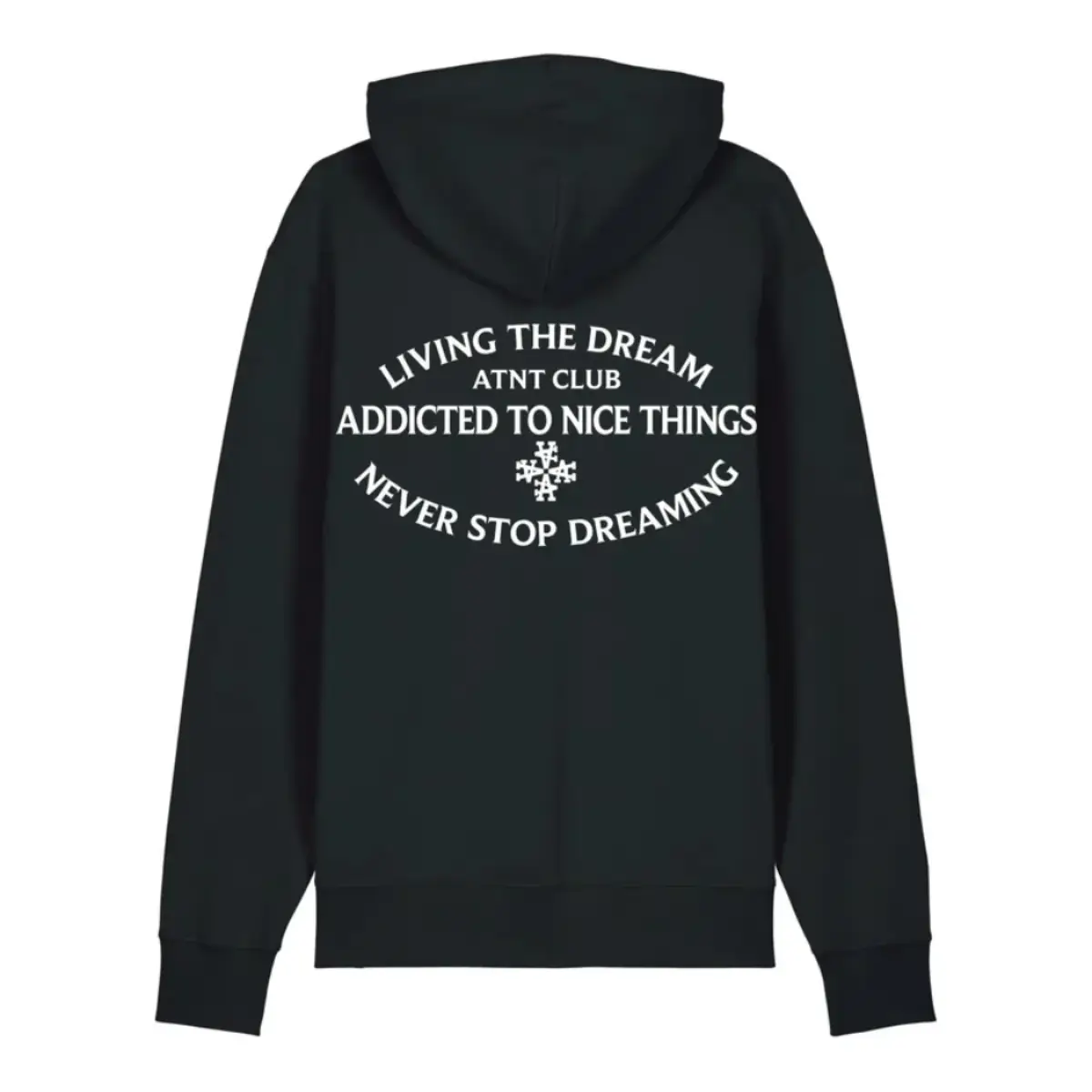 Sweat à capuche noir Never Stop Dreaming