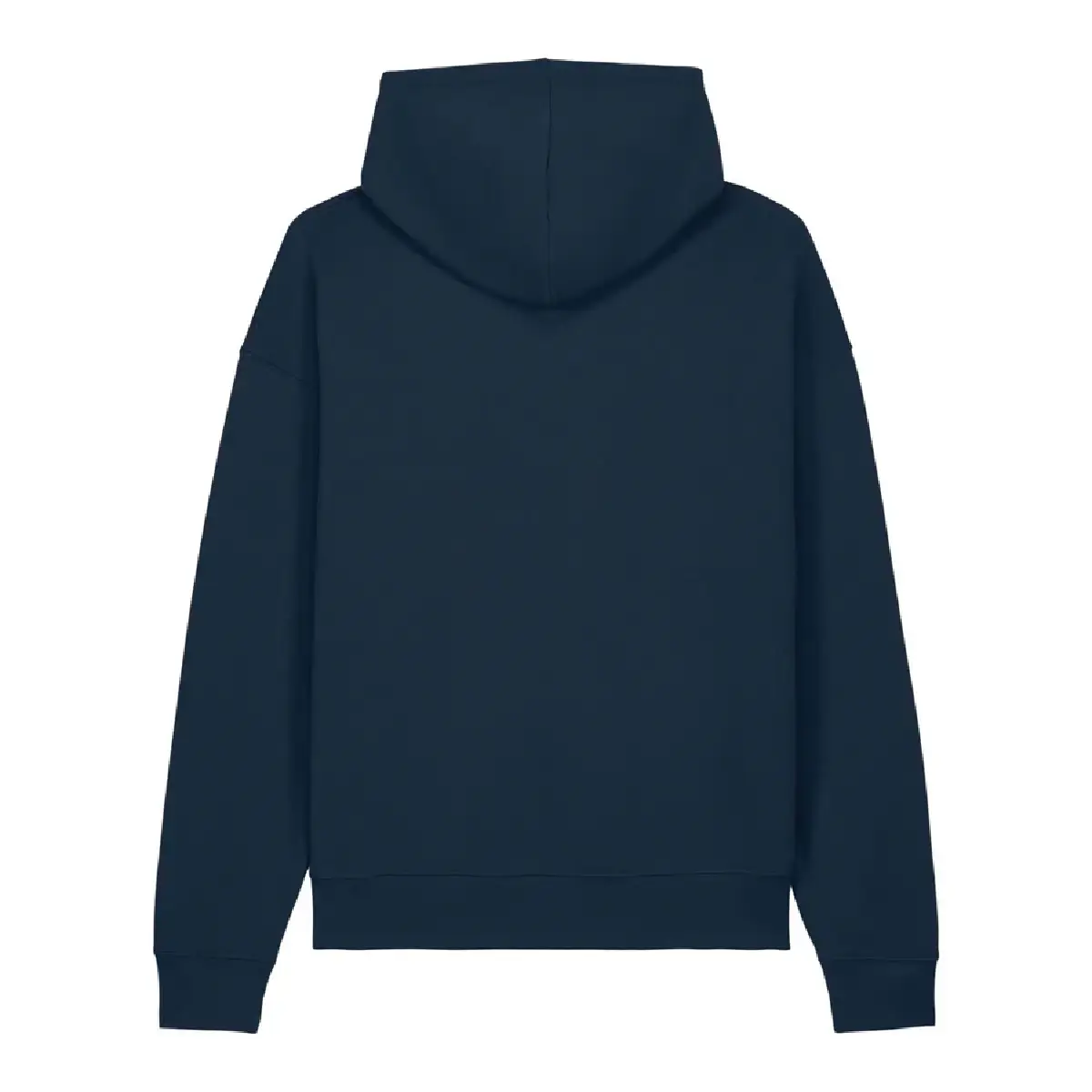 Sweat à capuche oversize bleu marine emblématique (1)