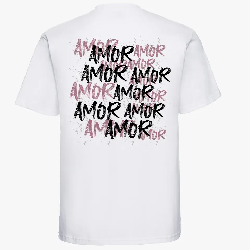 amor t shirt blanc unisexe (2)