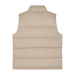 doudoune oversize beige sans manches arc de triomphe (1)