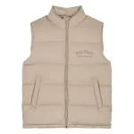 doudoune oversize beige sans manches arc de triomphe (2)