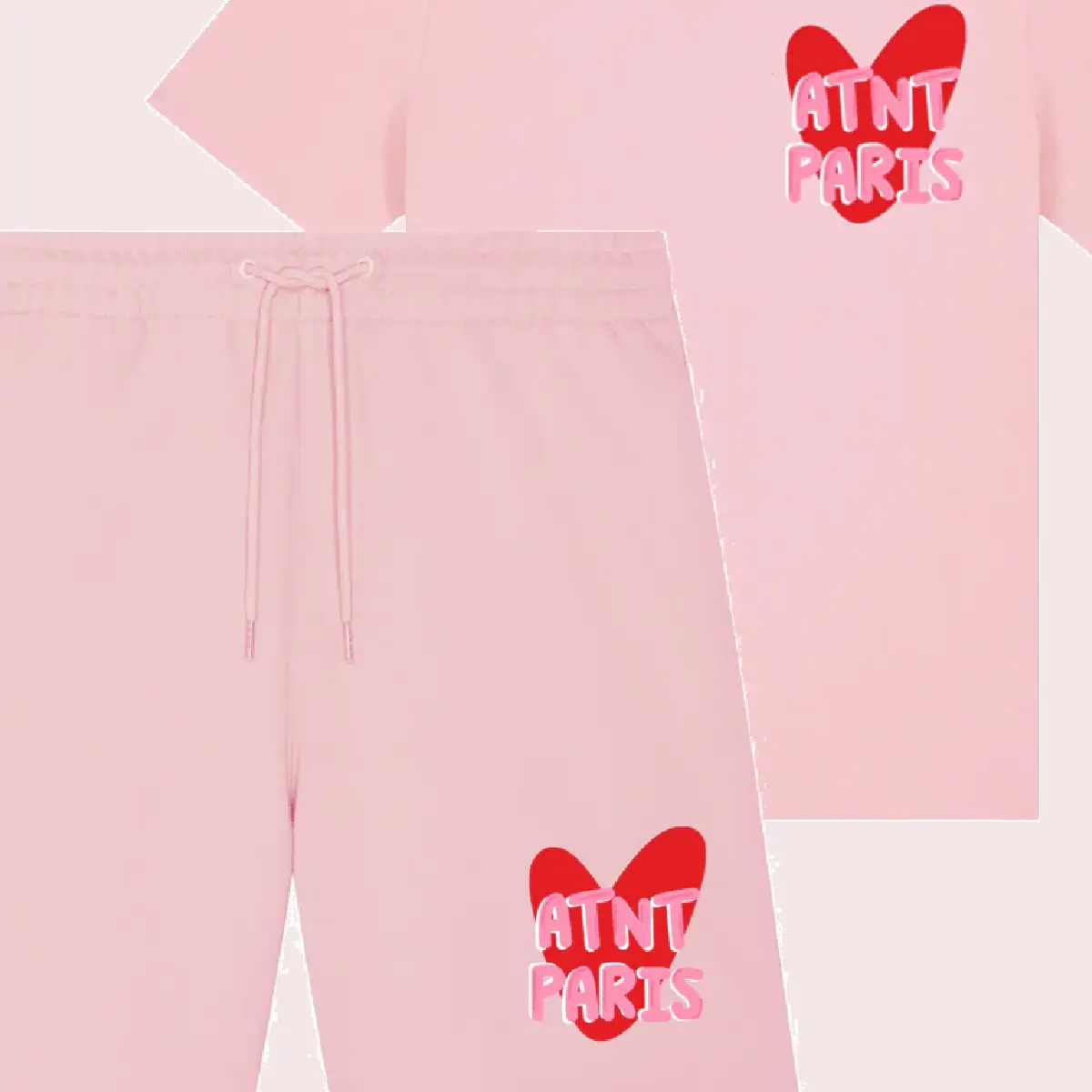 ensemble t shirt et short noir trust your love copy (1)