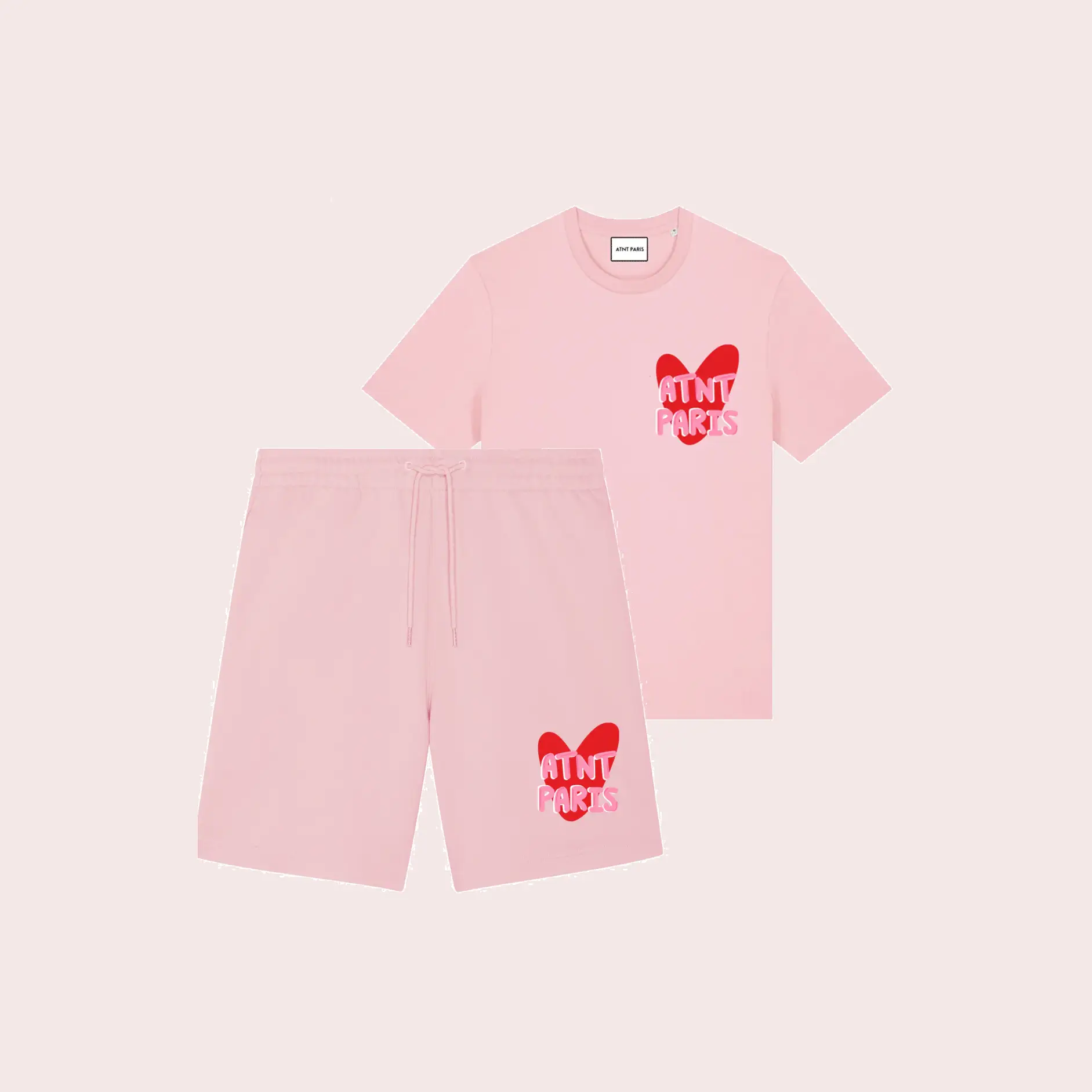 ensemble t shirt et short noir trust your love copy (2)