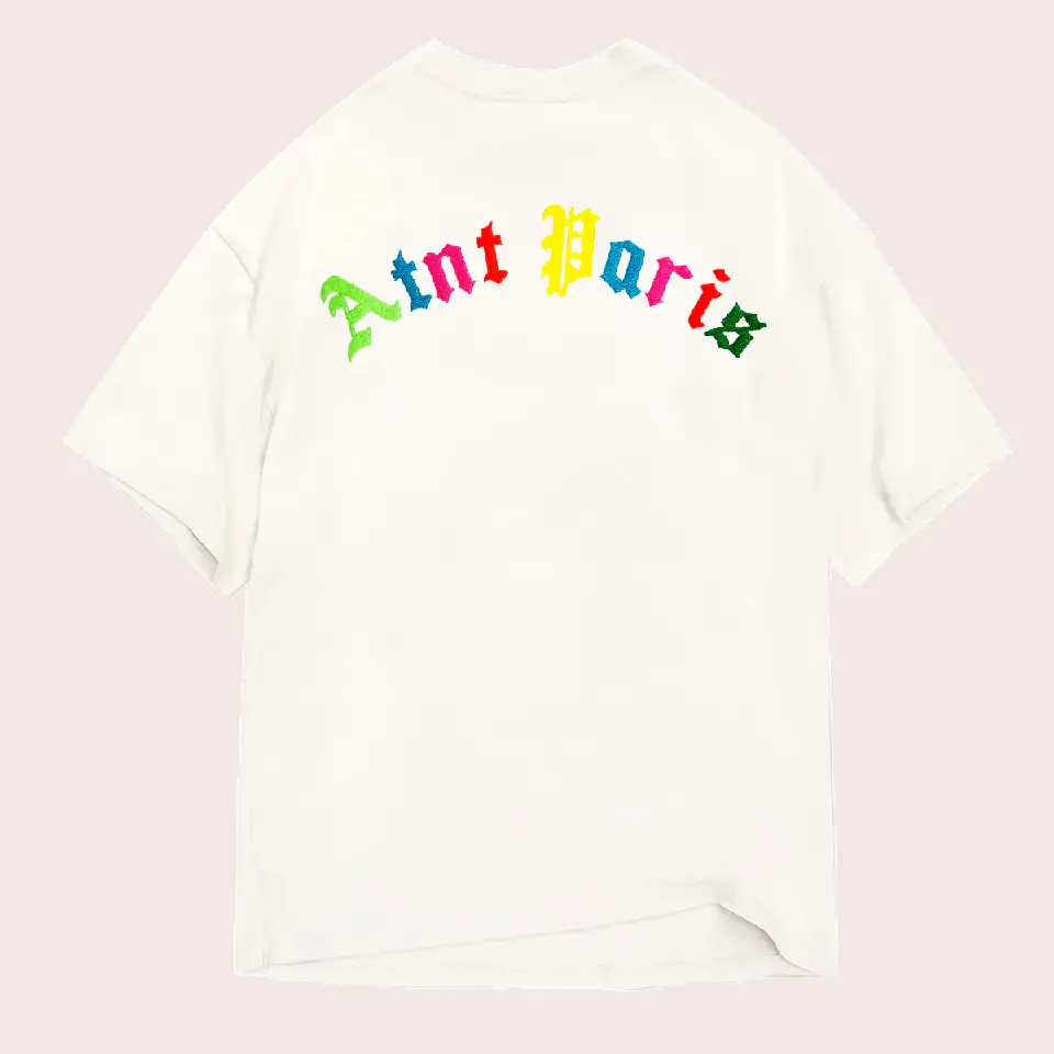 t shirt oversize blanc brode atnt color (2)
