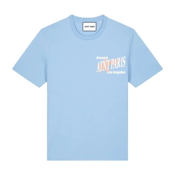 tee shirt unisexe bleu ciel dept los angeles (1)
