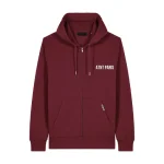 Burgundy Zip Up Sweatshirt – Essentials