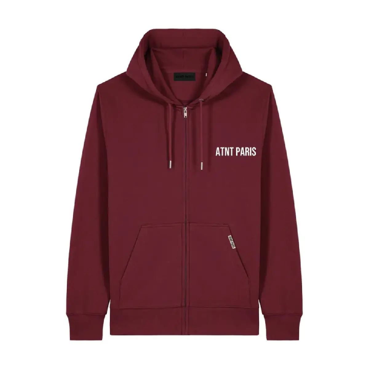 Burgundy Zip Up Sweatshirt – Essentials