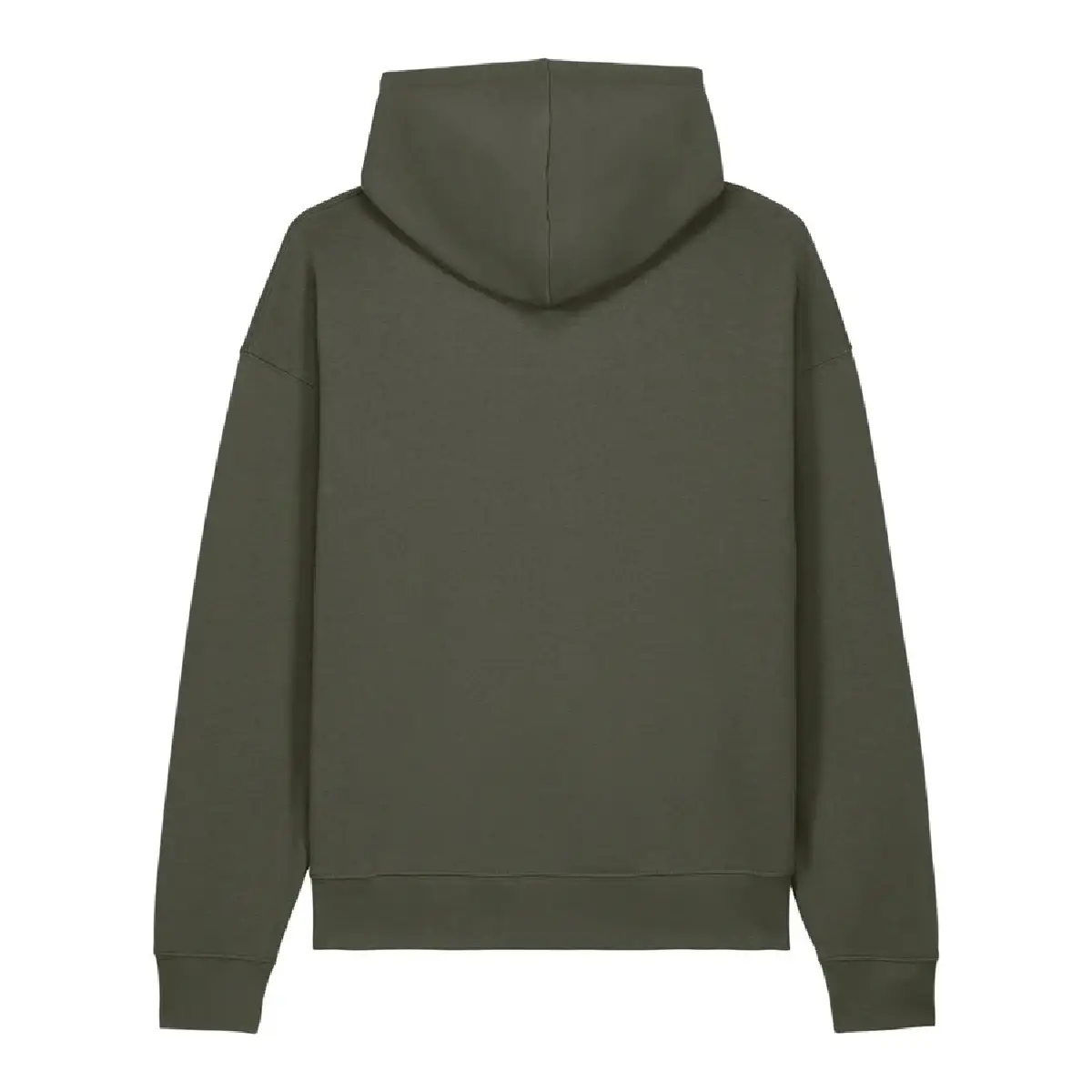 Sweat à capuche oversize kaki signature (1)