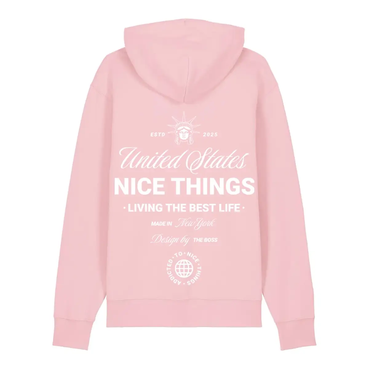 Sweat à capuche rose clair – Héritage de New York