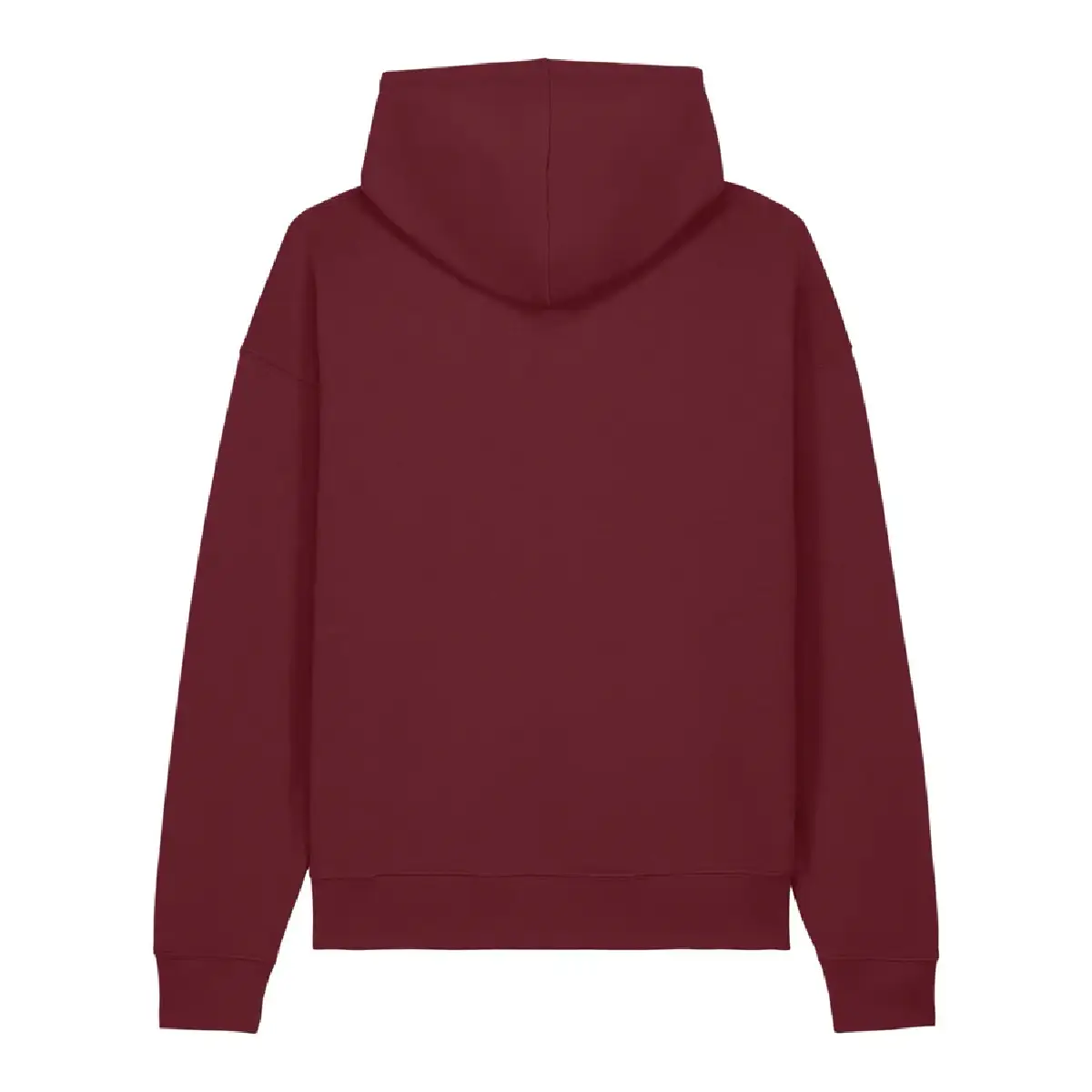 Sweat à capuche surdimensionné bordeaux signature (1)