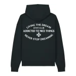 Sweat shirt noir oversize Ne cesse jamais de rêver