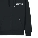 Sweat shirt noir zippé – Essentiels (1)